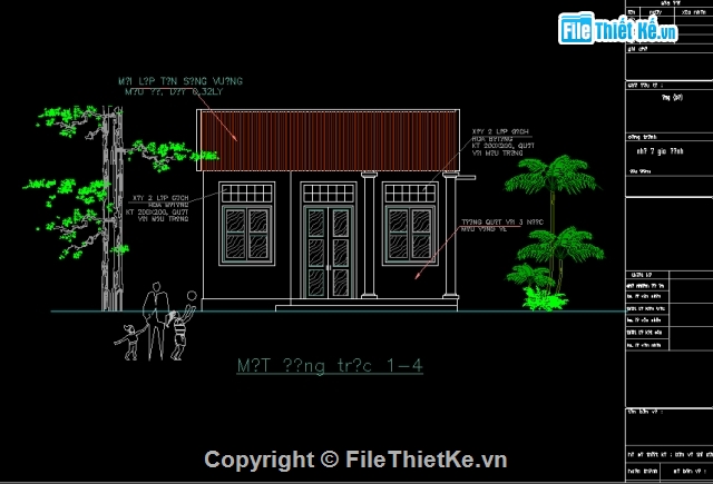 File cad thiết kế nhà ở nông thôn,nhà gia đình,kiến trúc nhà ở